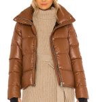 Brown-Leather-Puffer-jackets-womens