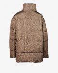 Checkerboard Oversized Shell Puffer Jacket