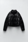 Faux-Leather-Black-Puffer-Jacket