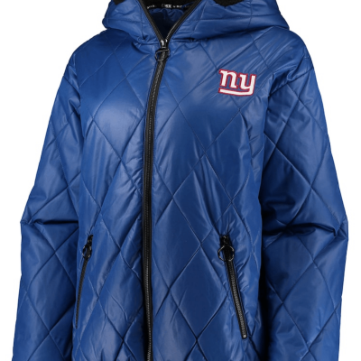 New York Giants Michael Strahan Puffer Quilted Jacket