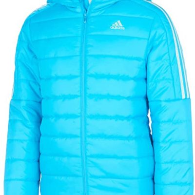 Girls Hooded Puffer Blue Jacket