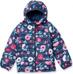 Girls Lightweight Blue Puffer Jacket