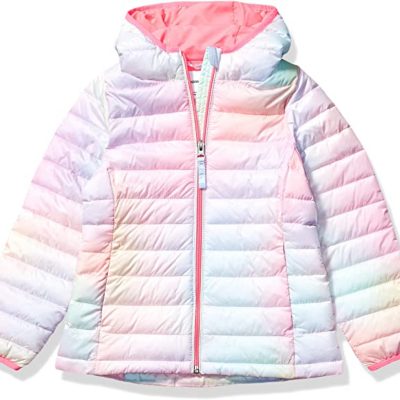 Girls Lightweight Water-Resistant Puffer Jacket