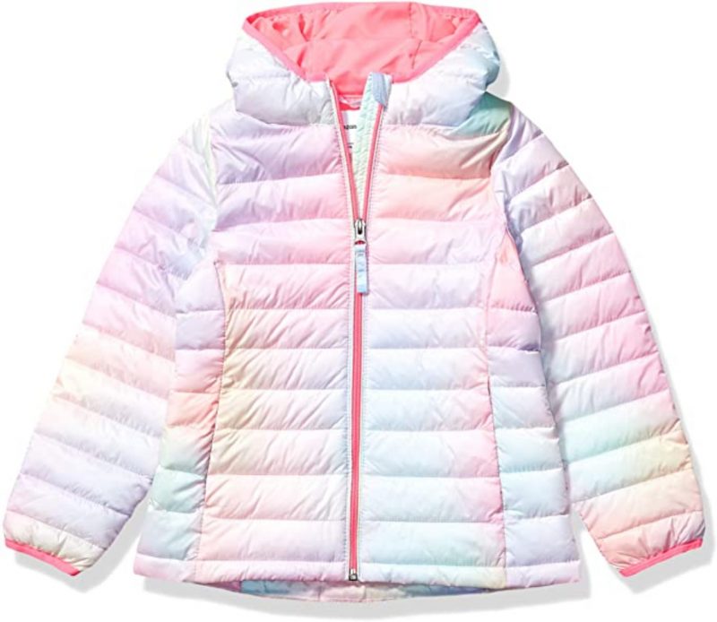 Girls Lightweight Water-Resistant Puffer Jacket