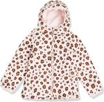 Girls Lightweight Yellow Puffer Hooded White Jacket