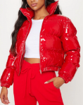 Glossy-Red-Parachute-Cropped-Puffer-Jacket
