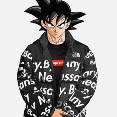 Goku Drip Puffer Black Jacket