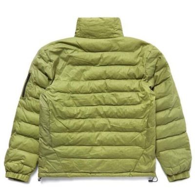 H+ Plus Thermo Reactive Olive Puffer Jacket in Satin