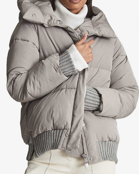 Honor Shell Puffer Gray Jacket