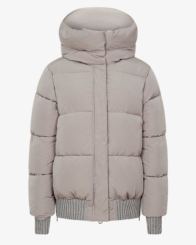 Honor Shell Puffer Grey Jacket - The Puffer Jackets