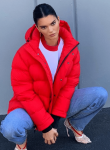 Kendall Jenner Puffer Red Jacket