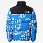 Kids 1996 Printed Retro Nuptse Blue Jacket