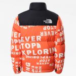 Kids 1996 Printed Retro Nuptse Orange Jacket