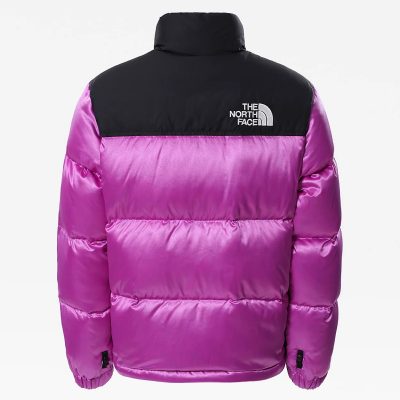 Kids 1996 Printed Retro Nuptse Sweet Violet Nylon Jacket
