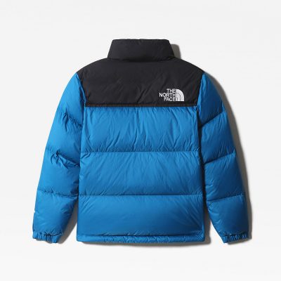 Kids 1996 Retro Nuptse Banff Blue Nylon Jacket