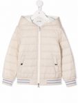 Kids Beige Padded Elasticated Jacket