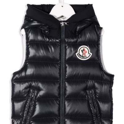 Kids Black Padded Puffer Vest