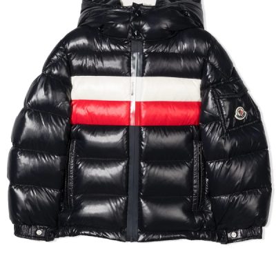 Kids Black Padded Zipped Jacket