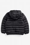 Kids Black Puffer Nylon Jacket