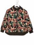 Kids Camouflage-print Padded Bomber Jacket