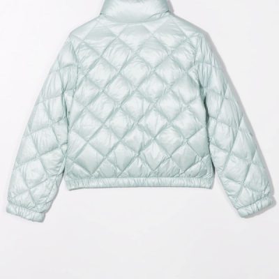Kids Feather-down Quilted Blue Jacket