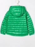 Kids Green Puffer Hooded Jacket