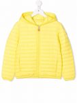 Kids Hooded Padded Yellow Jacket