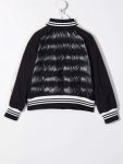 Kids Logo Patch Padded Black Jacket