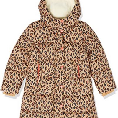 Kids Long Heavy-Weight Brown Puffer Coat