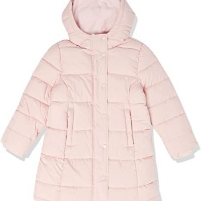 Kids Long Heavy-Weight Pink Puffer Jacket