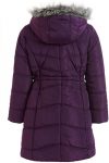Kids Long Puffer Aerial Purple Coat