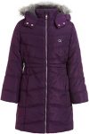 Kids Long Puffer Aerial Purple Coat