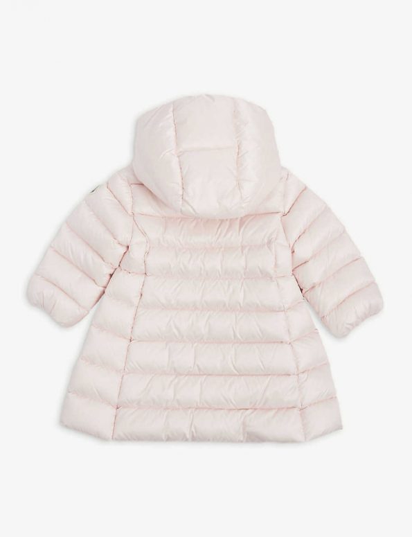 Kids Mejuri Quilted Hooded Puffer Pink Jacket