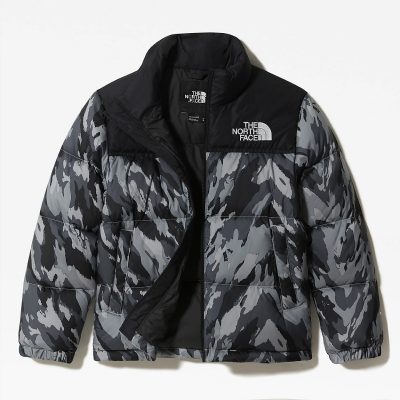 Kids Meld Grey Mountain Camo Print Jacket