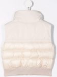 Kids Pale Pink Panelled Puffer Vest