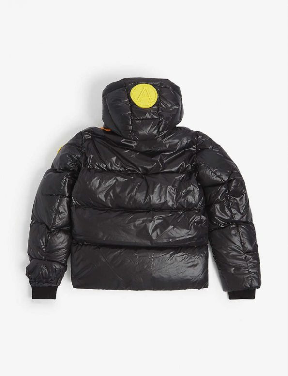 Kids Quilted Down-filled Shell Puffer Black Jacket