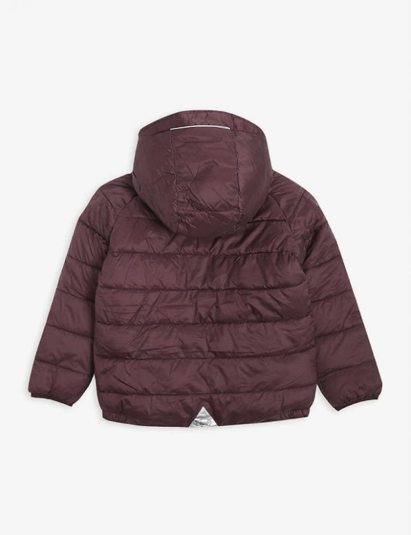 Kids Quilted Shell Puffer Black Coat
