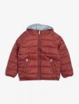 Kids Quilted Shell Puffer Burgundy Jacket