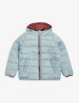 Kids Quilted Shell Puffer Light Blue Jacket