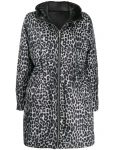 Leopard Print Puffer Coat