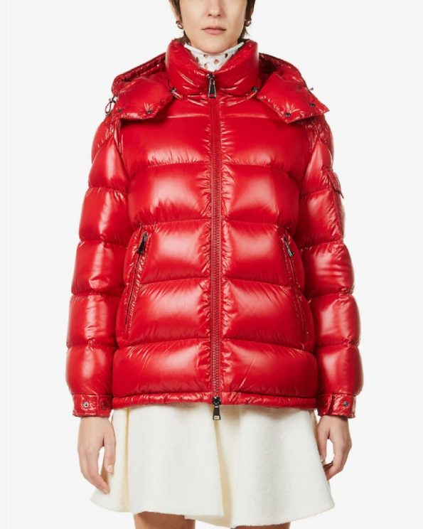 Maire Padded Shell-Down Red Jacket