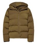 Mens-Hooded-Brown-Puffer-Jacket