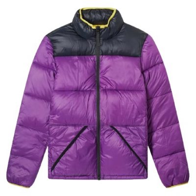 Mens Purple Puffer Jacket