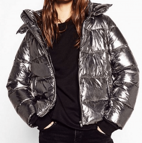 Metallic Copper Puffer Jacket The Puffer Jackets