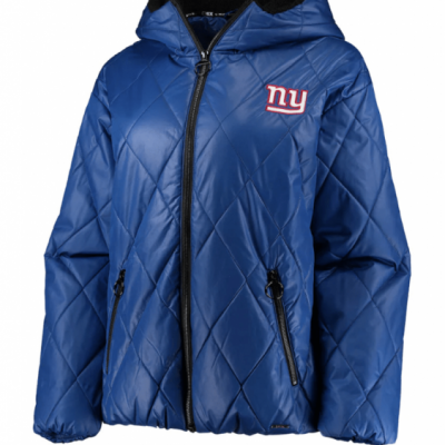 New York Giants Blue Puffer Jacket