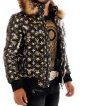 Paris Bomber Gold Puffer Jacket