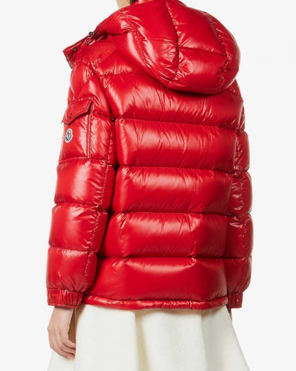 Red Maire Padded Shell-Down Jacket