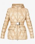 Serignan Belted Shell Down Camel Jacket