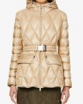 Serignan Belted Shell Down Camel Jacket