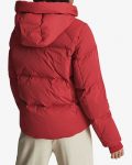 Maroon Thea Padded Woven Puffer Jacket